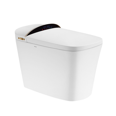 Modern One Piece Toilet With Auto Open Dual Flush Heated Seat Smart Bidet