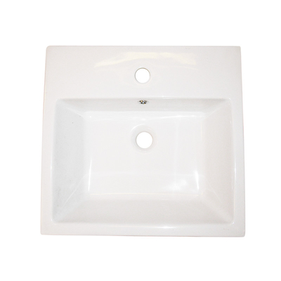 Semi Recessed Counter Top Basin 500x465x190mm With Overflow